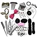 45PCS Hair Styling Kit LuckyFine Hairdresser Magic Hair Clip Styling Pads Foam Sponge Bun Donut Hair Clip Accessory Tool