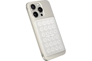 StickyGrippy Suction Phone Case Mount, Sillicon Adhesive Phone Accessory for iPhone and Android, Hands-Free Fidget Toy Mirror Shower Phone Holder, Tiktok Videos and Selfies (Translucent)