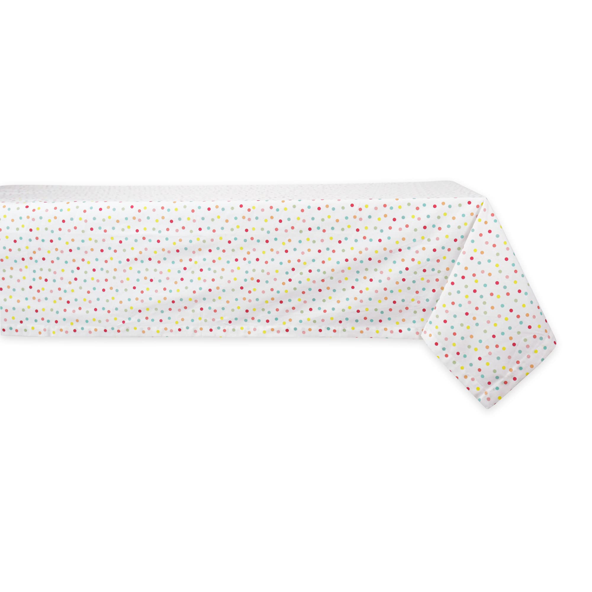 Photo 1 of DII Polka Dot Party Print Tabletop Collection Reusable & Machine Washable, Tablecloth, 60x104, Multicolor Confetti Dots