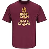 Smack Apparel Keep Calm and Hate Dallas T-Shirt for Washington Football Fans (SM-5XL)