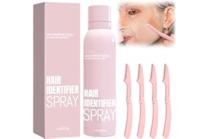 WHYCALON Hair Identifier Spray for Face Shaving, Skin Body Hair Identifying Spray With Razors, Skin Dermaplaning Spray for Face, Moisturizing and Skin Care Dermaplaner Spray (1pack)