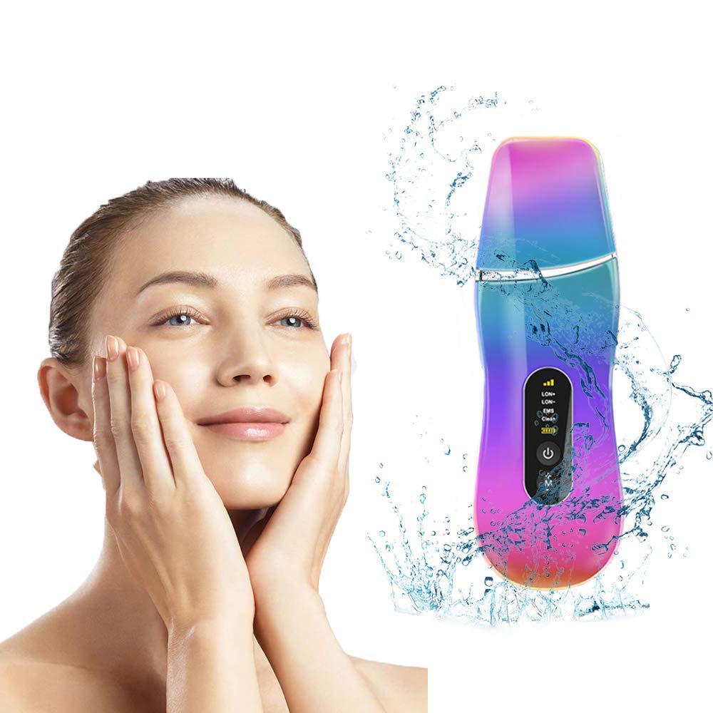 L.Tornado-Skin Scrubber - Skin Spatula, Blackhead Remover Pore Cleaner with 4 Modes, Facial Scrubber Spatula, Comedones Extractor for Facial Deep Cleansing