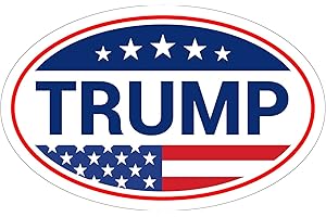 STICKERPIRATE *Oval Car Magnet* Trump Bumper Sticker Magnet O127