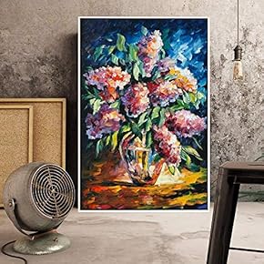 Floating Framed Canvas Wall Art for Living Room, Bedroom Bouquet Canvas Prints for Home Decoration Ready to Hang - 16x24 inches