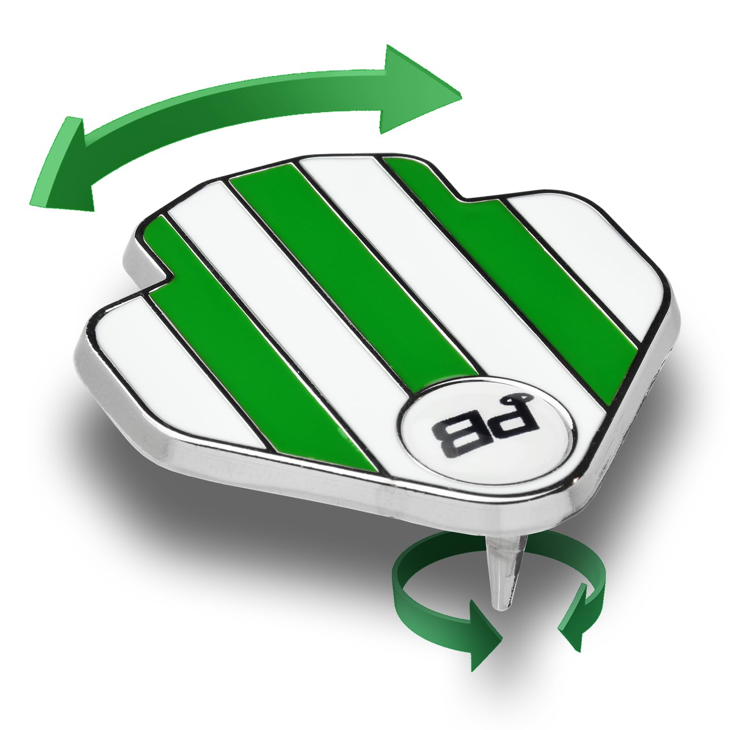 PuttBANDIT Alignment Golf Ball Marker (GREEN) – Golf Ball Alignment Aid for More Accurate Putt Targeting and Ball Alignment – Metal Construction – Rules Conformant– Adjustable while Ball is Marked
