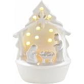 Mud Pie Light Up Nativity Set Sitter | Shows Jesus, Mary, Joseph