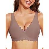 Gailife Cute Floral Bras for Women No Underwire Seamless Ultra Comfort Bralettes for Women with Support Everyday Plunge Bra