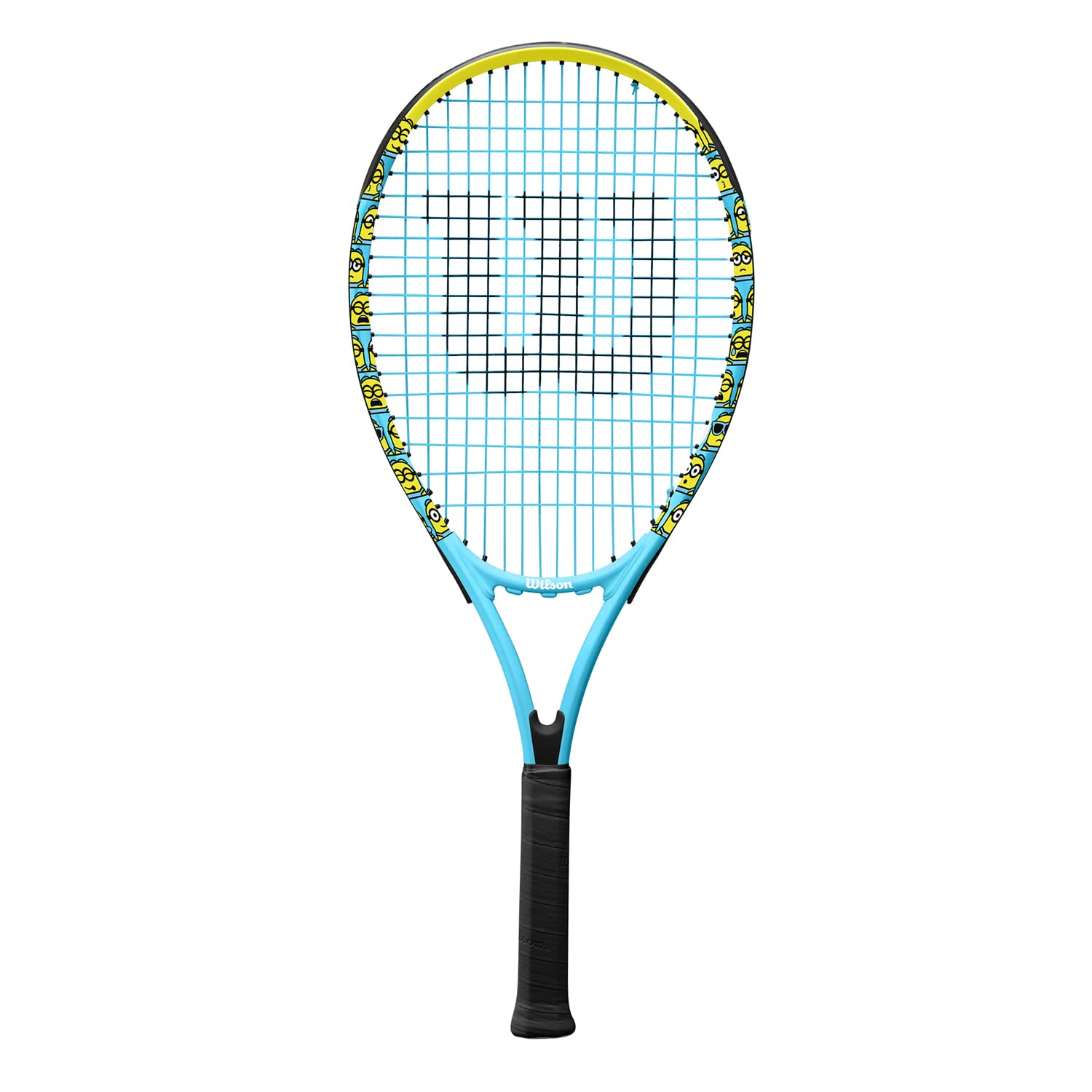 Wilson Minions XL 113 Tennis Racket, Aluminium, Balanced, 275 g, 68.6 cm length,Blue / Yellow