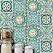 AMAZING WALL Italy Majolica Tiles Vintage Pattern Wall Sticker Living Room Bedroom Kitchen Bathroom Backsplash 5.91x5.91 10 Pcs