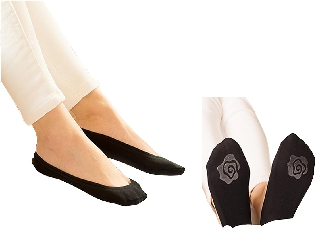 4 Pairs No Show Liner Socks Womens Low Cut Cotton Nylon