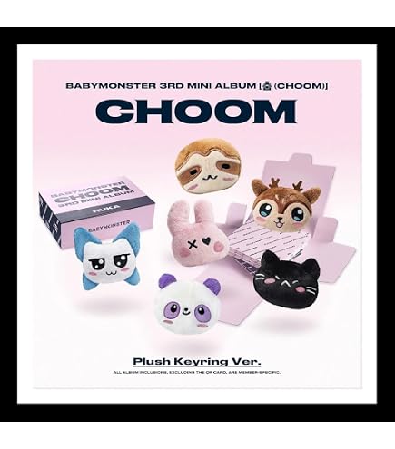 Amazon.com: BABYMONSTER CHOOM [Plush Keyring Ver.] 3rd Mini Album
