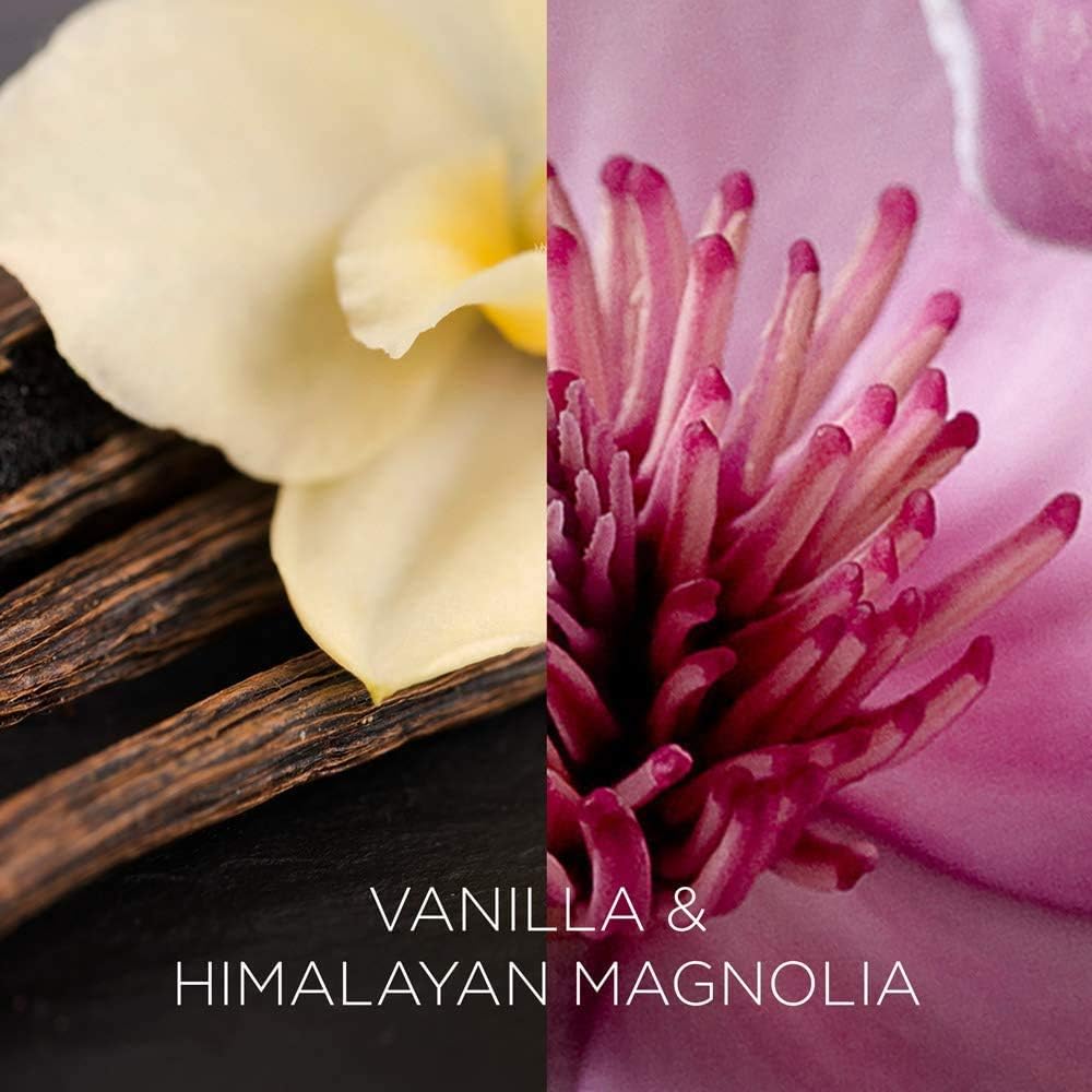 Botanica by AirWick Air Freshener Naturally Derived Wax Candle, VANILLA & HIMALAYA MAGNOLIA, Multipack of 2 x 40 hours - Image 4