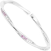 Gecgucy Cute Copper Cuff Bracelets for Women, Women's Silver Cuff Bangle Bracelets with Diamon, Adjustable Jewelry Gift for Mom Wife Daughter