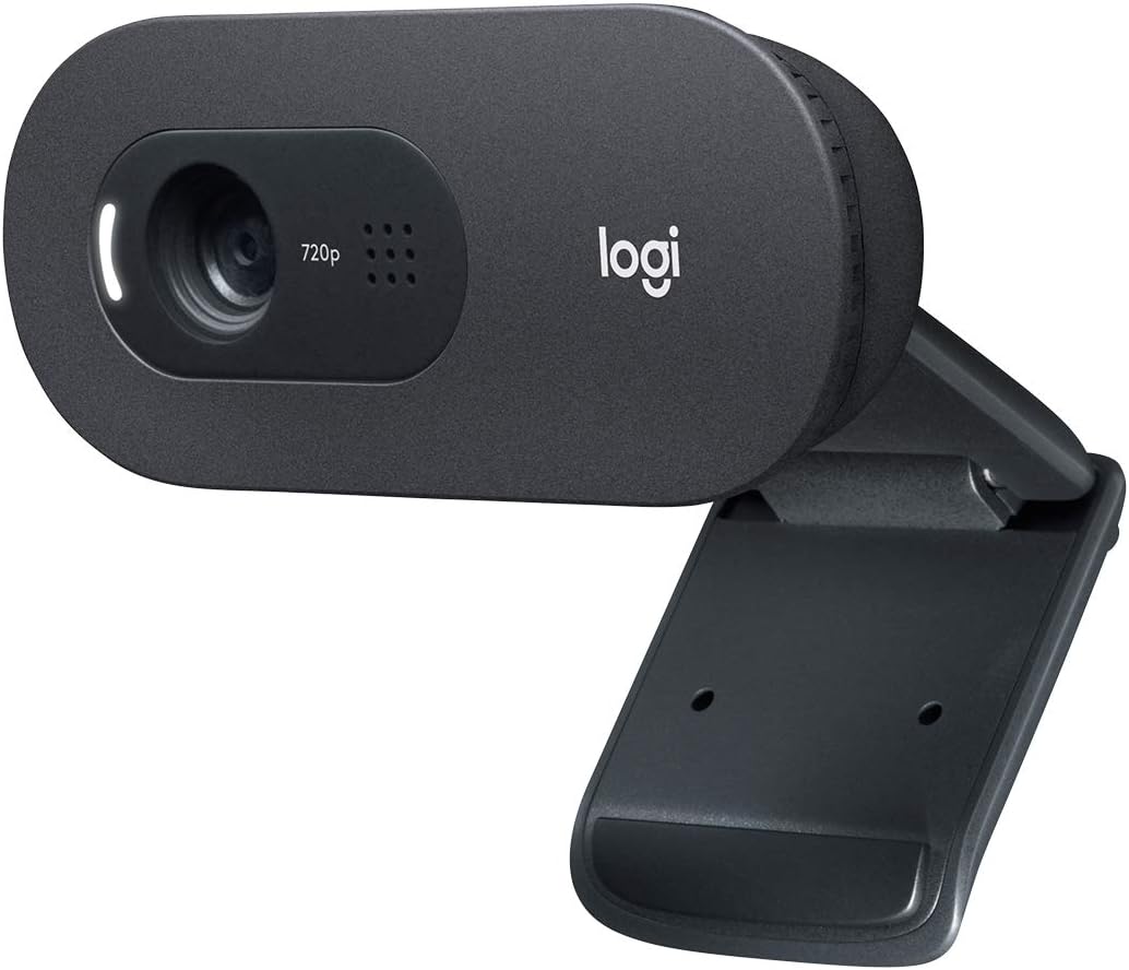 Logitech C505 HD Webcam, Streaming Webcam, 720p HD External USB Camera Desktop Or Laptop With Long-Range Microphone