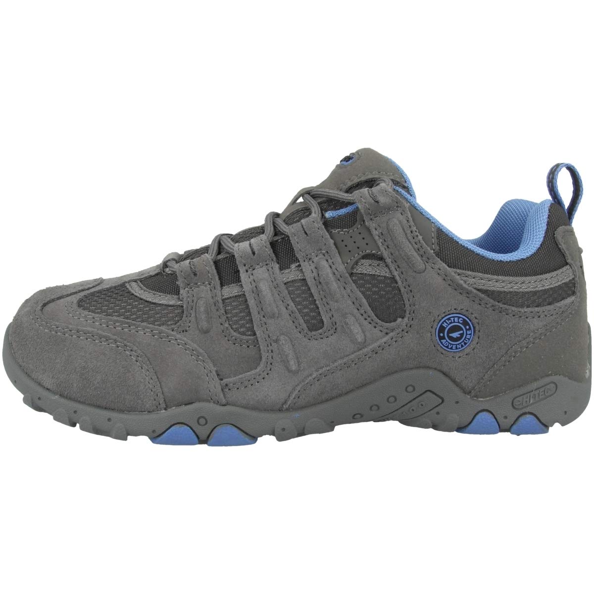 Hi-Tec Quadra Classic Women’s Low Rise Hiking Shoes, Grey (Grey/Charcoal/Cornflower 051), 6 UK (39 EU)