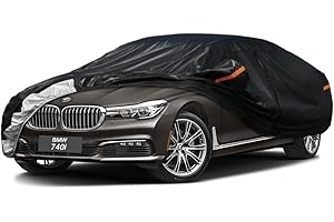 GUNHYI 7 Layer Car Cover Custom Fit BMW 7 Series 728i 730i 740i 750i 730li 740li 750li 760li (1977-2024) Waterproof All Weather, Heavy Duty Outdoor Snow Sun Rain Uv Protection