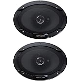 Kenwood KFC-6966S 6 x 9 Inch 400-Watt 3-Way Flush Mount Coaxial Car Speaker Easy Installation - Pair