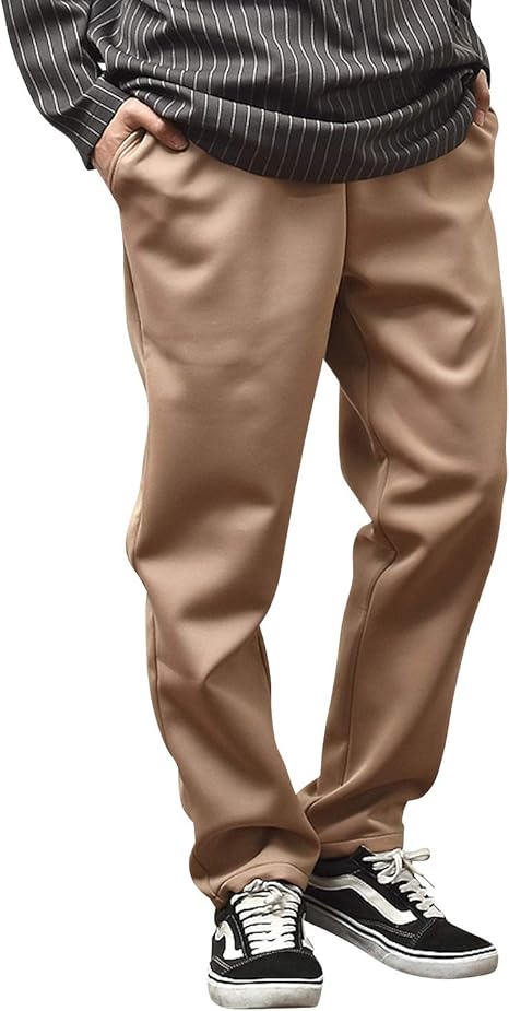 Amazon ジョーカーセレクト Joker Select ポリウレタンワイドパンツ メンズ ビッグシルエット ガウチョ M ベージュ ロングパンツ 通販
