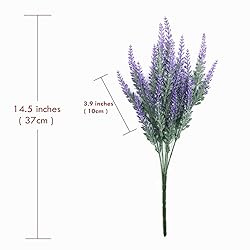 CATTREE Artificial Lavender Flowers, 6 Pack Fake