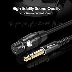 Twozoh XLR Female to 1/4 Inch (6.35mm) TRS