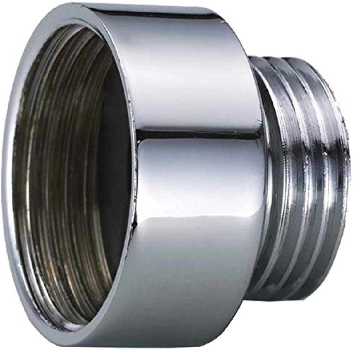 Waterberry Shower Hose Mixer Valve Reducer Chrome Pipe Adaptor Connection Reduction Fittings 3/4" Female x 1/2” Male BSP (25x20mm Diameter)
