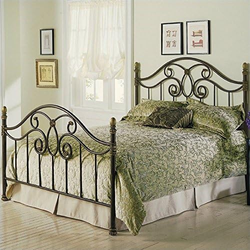 The Dorsal Metal Bed in Autum Brown Finish (Queen)
