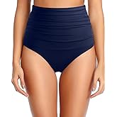 Tempt Me Women Retro High Waisted Bikini Bottoms Tummy Control Swimsuit Bottoms