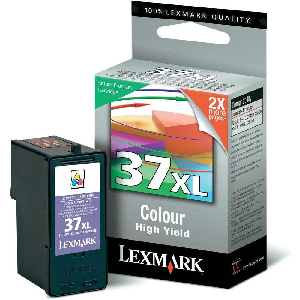 Lexmark No 37xl Ink Cartridge Colour High Yield Return Program