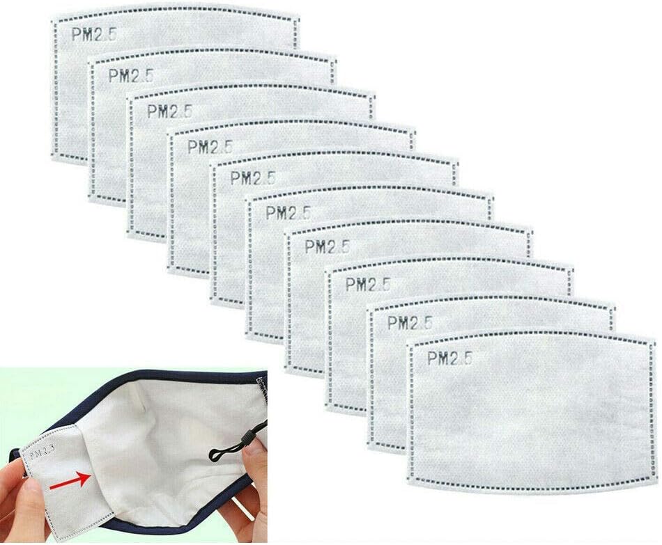 N95 PM2.5 Adults Child Mask 40PCS Cotton Masks Filter Replacement Set for Child-Activated Carbon Filter Face Mask Breathing Insert Protective Mouth Mask Filter Skirt
