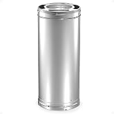 DuraVent DuraPlus 6" Diameter 24" Length | DuraVent DuraPlus 6DP 24 Triple-Wall Chimney Stove Pipe, Wood Stoves &amp; Fireplaces