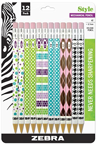 Zebra Pen Style #2 Mechanical Pencil, 0.7mm, Assorted Colors, 12-Pack (50212) Zebra Pen Style #2 Mechanical Pencil, 0.7mm, Assorted Colors, 12-Pack (50212)