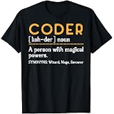 Coder Definiton IT Programmer Software Developer Men Women T-Shirt