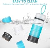 Vicloon Milk Powder Dispenser 4 Layers 120ml Each Gray Pink Blue Set of 2 view 5
