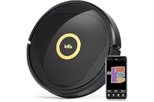 Trifo Robot Vacuum, Robotic Vacuum Cleaner, 3000Pa Strong Suction, Intelligent AI Mapping, Virtual Walls, Perfect for Pets Hair, Self-Charging, Carpets, Hard Floors, Tile, Wi-Fi, Alexa, App Control