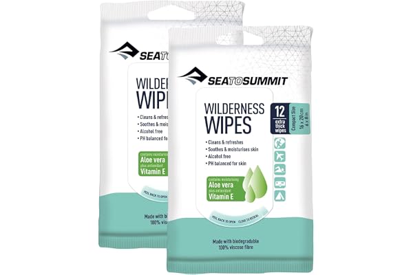 Sea to Summit Wilderness Wipes Rinse-Free Shower Wipes