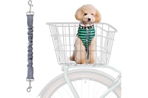 MATTISAM Rear Bike Basket, Tool-Free Install, Metal Wire Rack for Pet, Cargo Basket With Waterproof Cover and Net