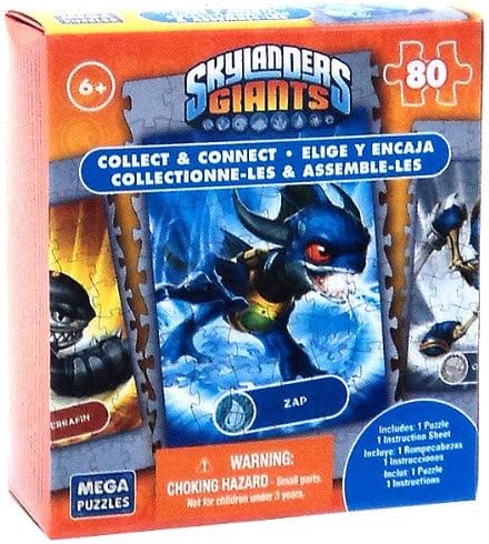 Mega Puzzles Skylanders Giants 80 Piece Puzzle Zap