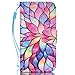 Compatible with iPhone 5S Case,iPhone 5 Case,iPhone SE Case,[Wrist Strap][Kickstand] Pattern Premium PU Leather Wallet [Card/Cash Slots] Flip Cover for iPhone 5 5S SE +Crystal Pen (Water Lily)