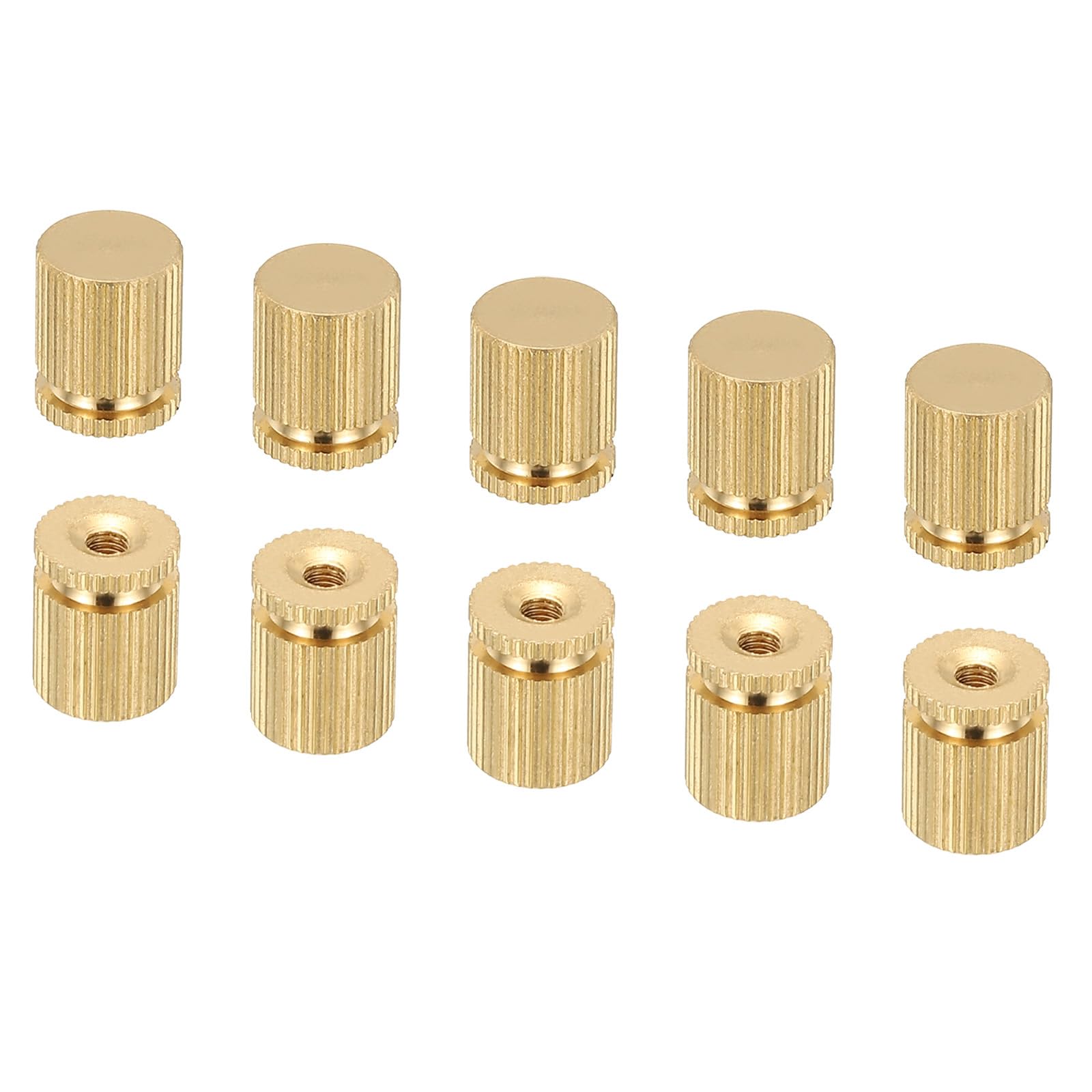 PATIKIL M3x10x12mm Cap Nut, 15 Pack Acorn Nut Screw Knob Cap Insert Bolt Cover Female Thread Knurled Decorative Hardware Fittings Lamp Light Fixtures