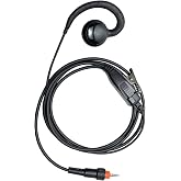HEOPBIRD C-Ring Single Pin Earpiece Compatible with Motorola CLP1010 | 1-pack twist-lock C-ring headset replaces HKLN4603 HKLN4455 compatible with CLP1040 CLP1060 business radios
