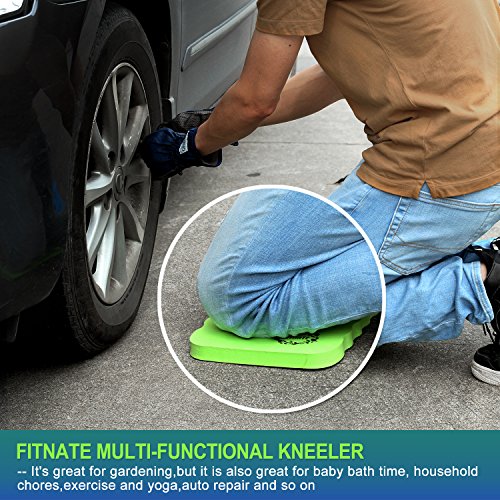 FITNATE Garden Kneeler Pad by 16" L x7.8 Wx0.8 T Kneeling Mat for Gardening, Baby Bath, Floor Cleaning, Yoga, Prayers & Exercise - High Density Foam Kneeler - Bath Kneeling Mat-Green - Thumbnail 4