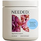Needed. Egg Quality Support - Optimally Formulated Antioxidants Supplement for Egg Quality - Fertility Support - Fertility Supplement for Women - 60 Capsules - 30 Day Supply