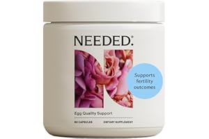 Needed. Egg Quality Support - Optimally Formulated Antioxidants Supplement for Egg Quality - Fertility Support - Fertility Supplement for Women - 60 Capsules - 30 Day Supply