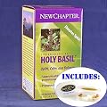 Combo Holy Basil Force Supercritical by New Chapter - 120 Softgel Capsules Plus VDC Pill Box