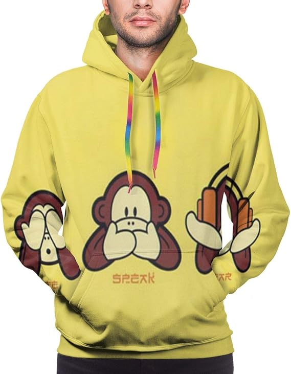 Amazon Co Jp かわいい猿 パーカー メンズ トレーナーパーカー おしゃれ フーディ スウェットパーカー 長袖 フード付き ポケット付き プルオーバー カジュアル ライト パーカー 服 ファッション小物