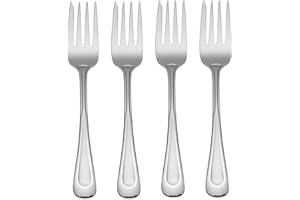 Oneida B641004D Satin Sand Dune Everyday Flatware Salad Forks, Set of 4