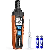 INSTRODOTS Temperature Humidity Meter, High Precision Thermometer Hygrometer with Ambient, Dew Point, Wet Bulb Thermometer, Dual Display Temperature & Humidity with LCD Backlight, TH10