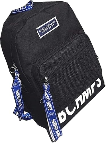 Amazon Co Jp キャンパス リュックサック メッシュポケット 韓国風リュック オルチャン リュック ユニセックス ピンク ブラック ブラック 並行輸入品 シューズ バッグ