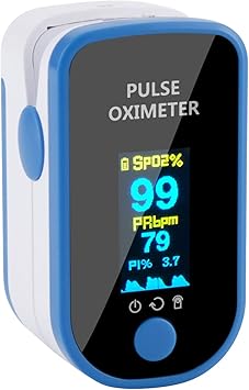 Fingertip Pulse Oximeter Monitor, oiry Heart Rate Monitor Mini Portable Fingertip Oxygen Saturation Monitor with LED Screen Digital Pluse Rate Simple Operation Fast Reading Oxygen Meter Oxymeter Pulse