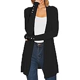 Spicy Sandia Women's Cardigan Sweaters Long Dressy Casual Lightweight Open Front Knit Cardigans for Spring Early Fall